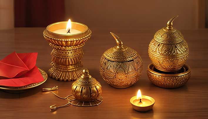 Lamps, Diyas & Dhoop Burners