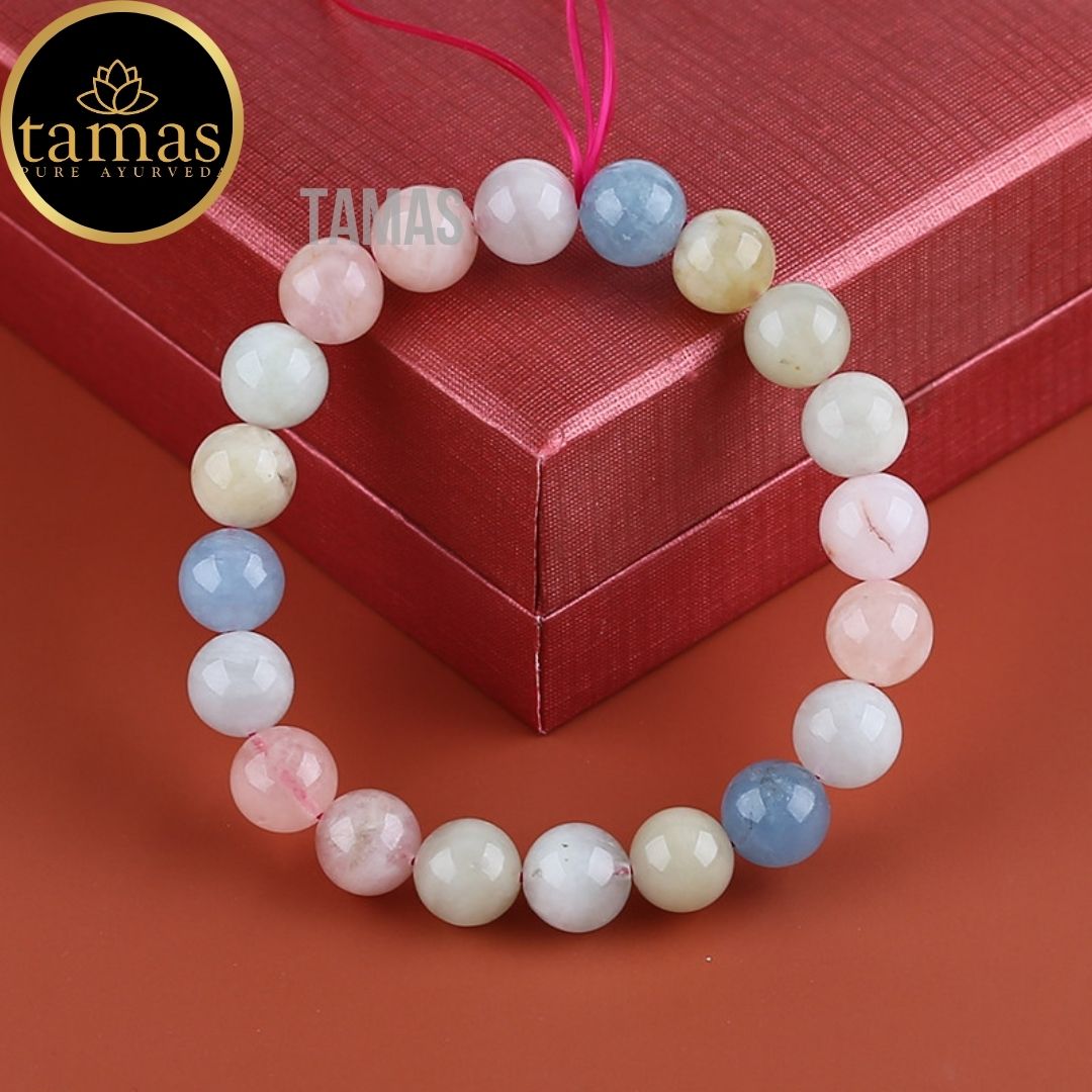 Tamas Morganite Healing Crystal Stretchable Bracelet