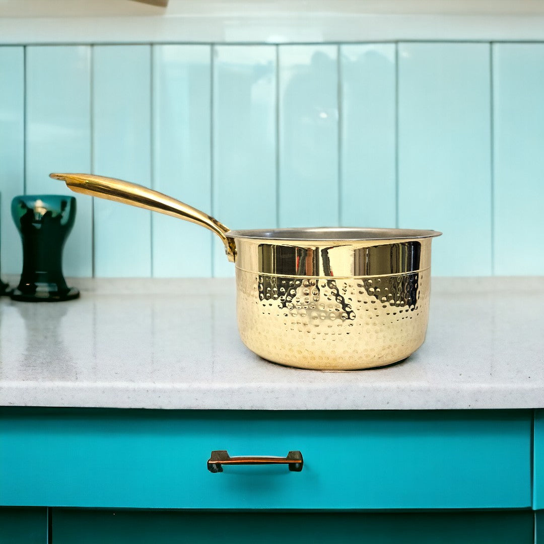 Brass Saucepan With Tin Coating