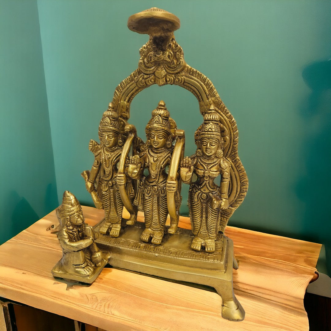 Brass Ram Darbar (9x6.5x4.5 inch) |Golden |Weight- 2 Kg | Free Premium Gift Box