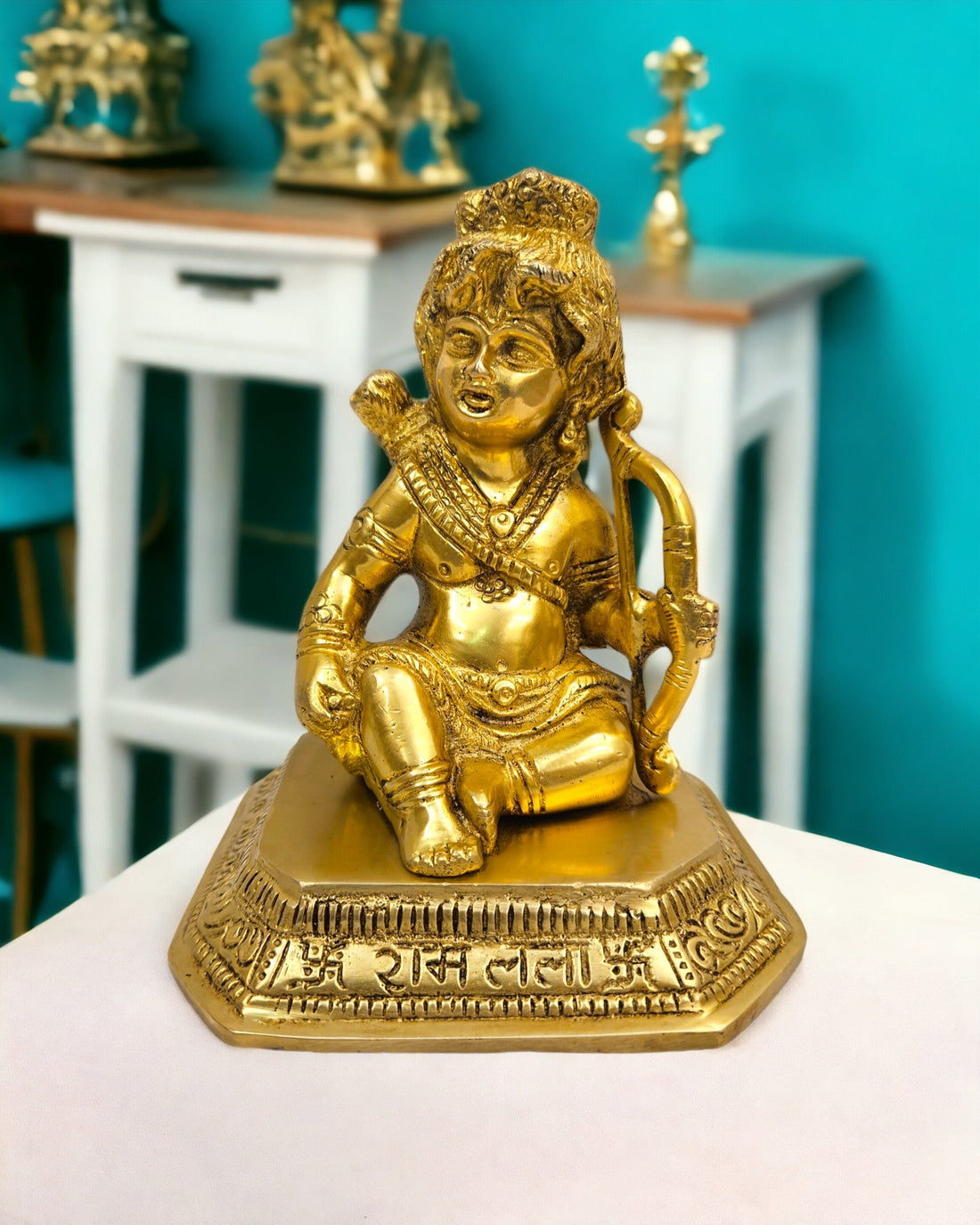 Ram lala idol/ Statue |(6.5 X 5 X 4.5 inch) |Weight - 1.5 kg