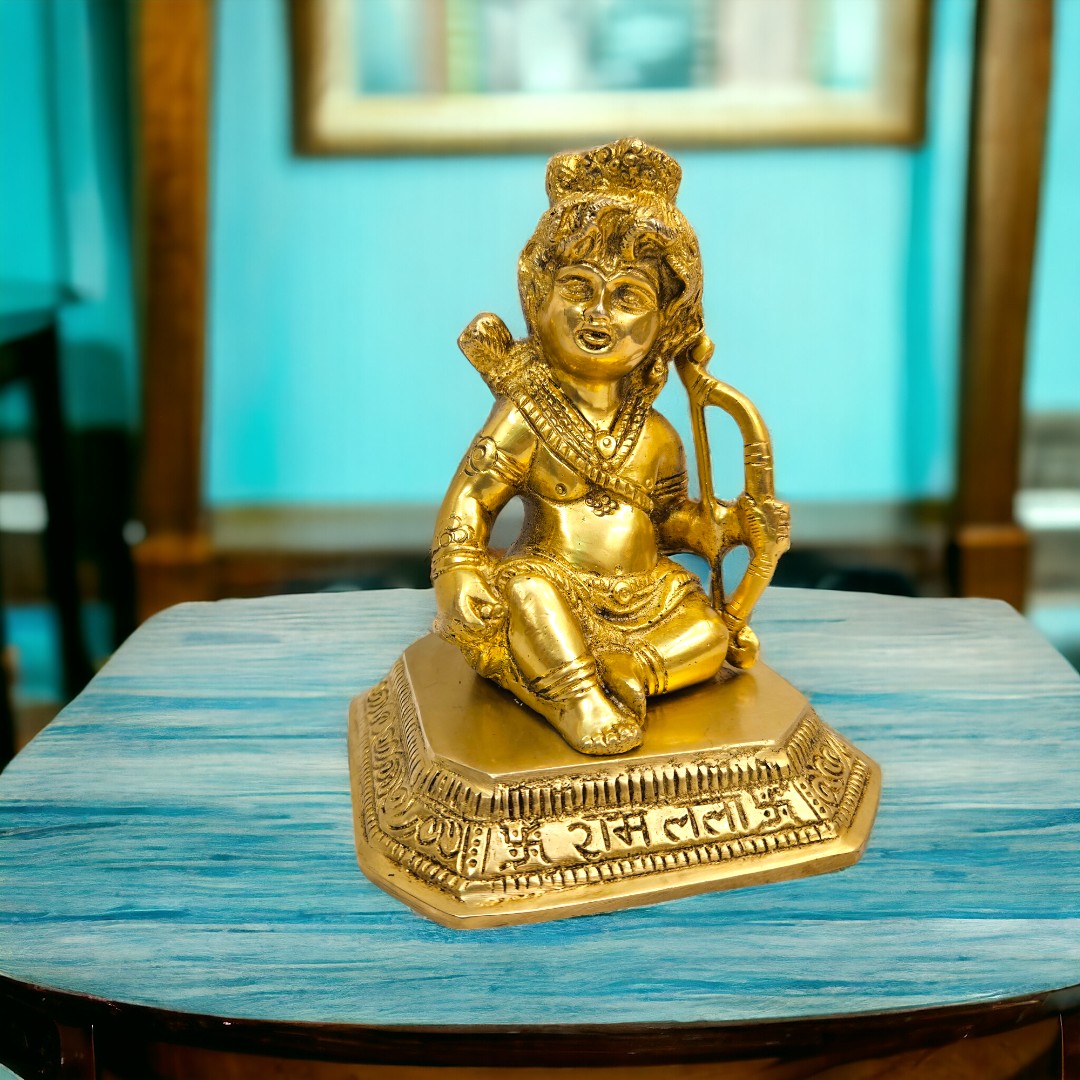 Ram lala idol/ Statue |(6.5 X 5 X 4.5 inch) |Weight - 1.5 kg