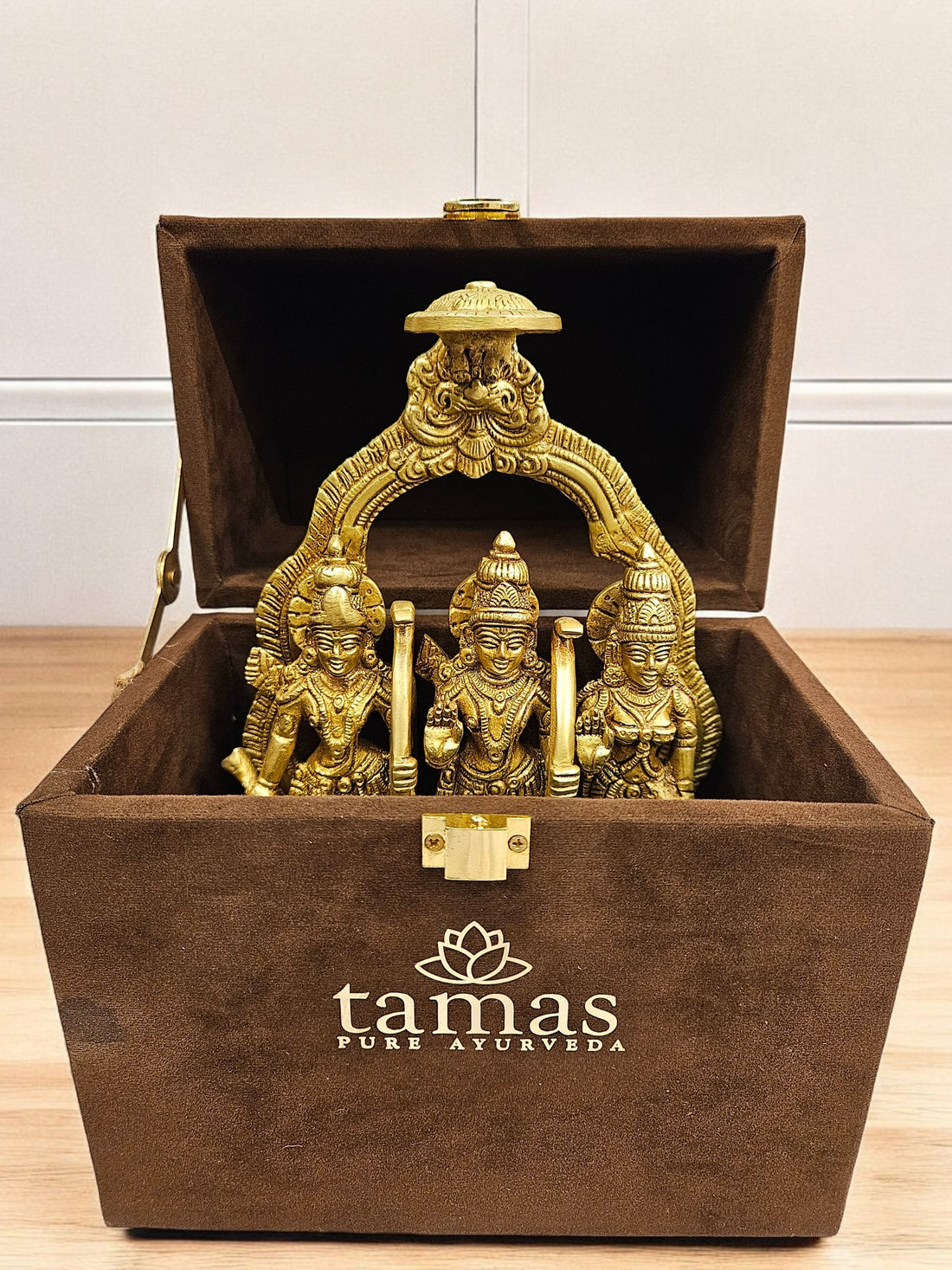 Brass Ram Darbar (9x6.5x4.5 inch) |Golden |Weight- 2 Kg | Free Premium Gift Box