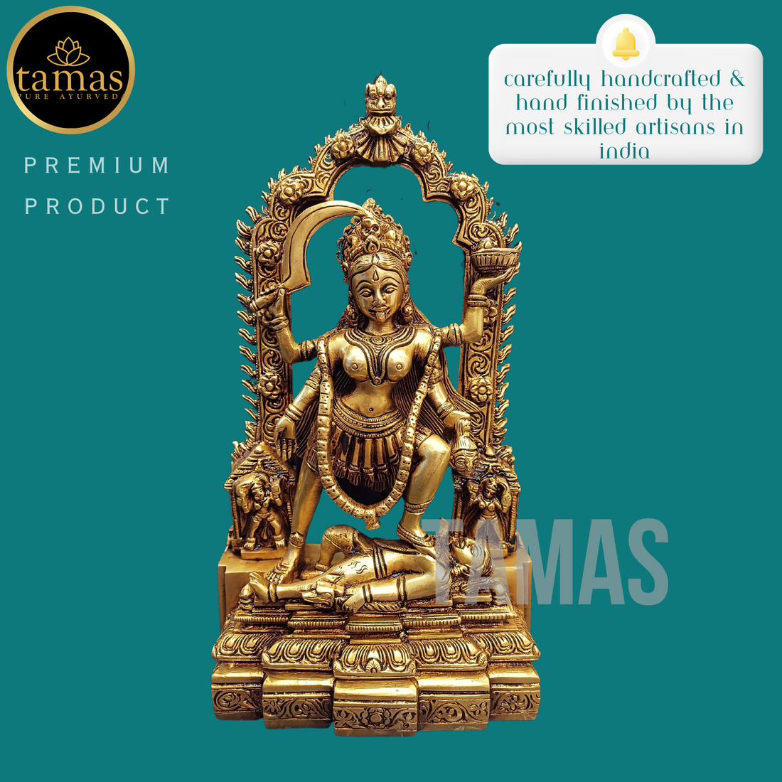 Tamas Brass Kaali Maa Statue (11 Inches)