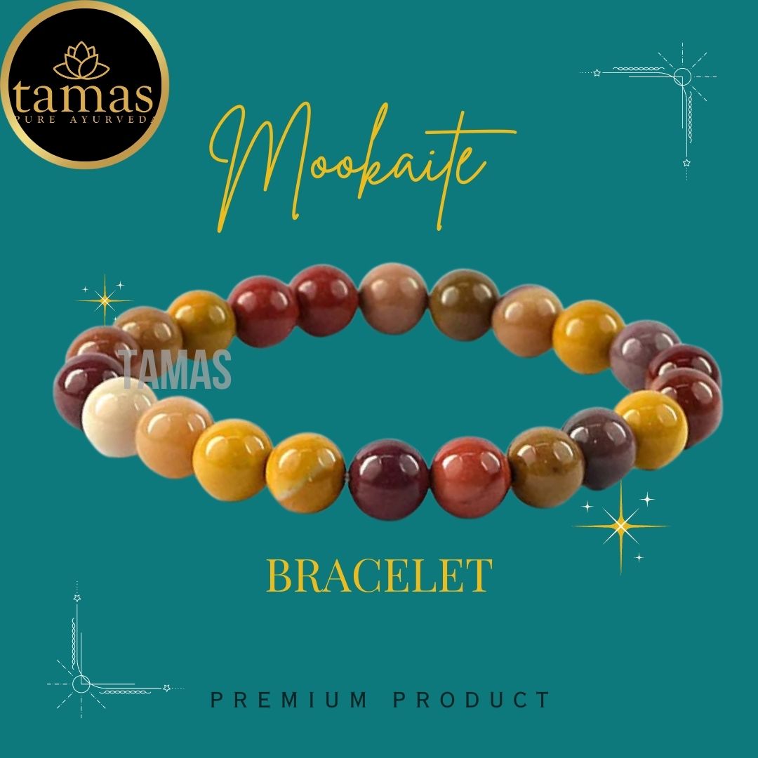 Tamas Mookaite Healing Crystal Gemstone Stretchable Bracelet