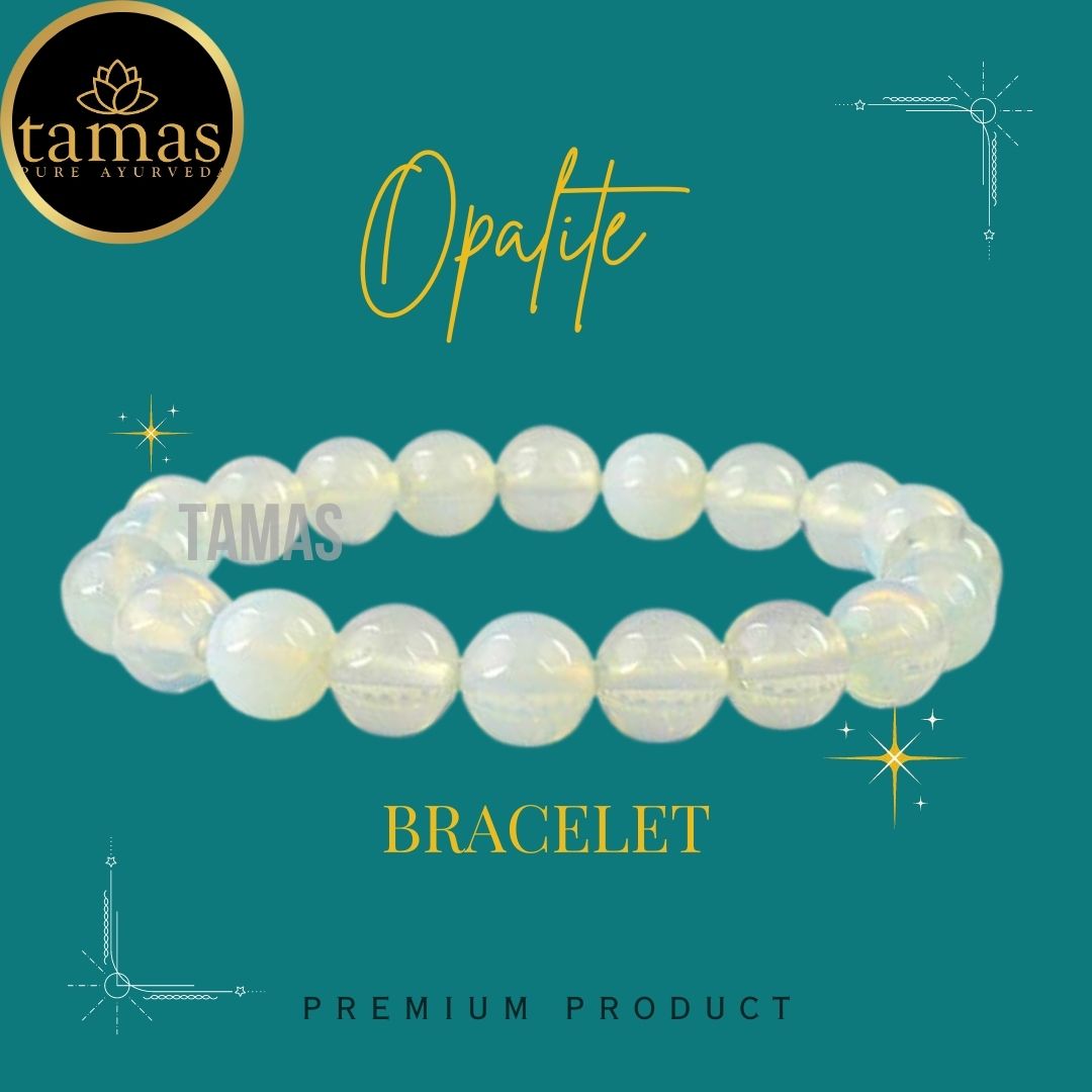 Tamas Opalite Healing Crystal Gemstone Stretchable Bracelet