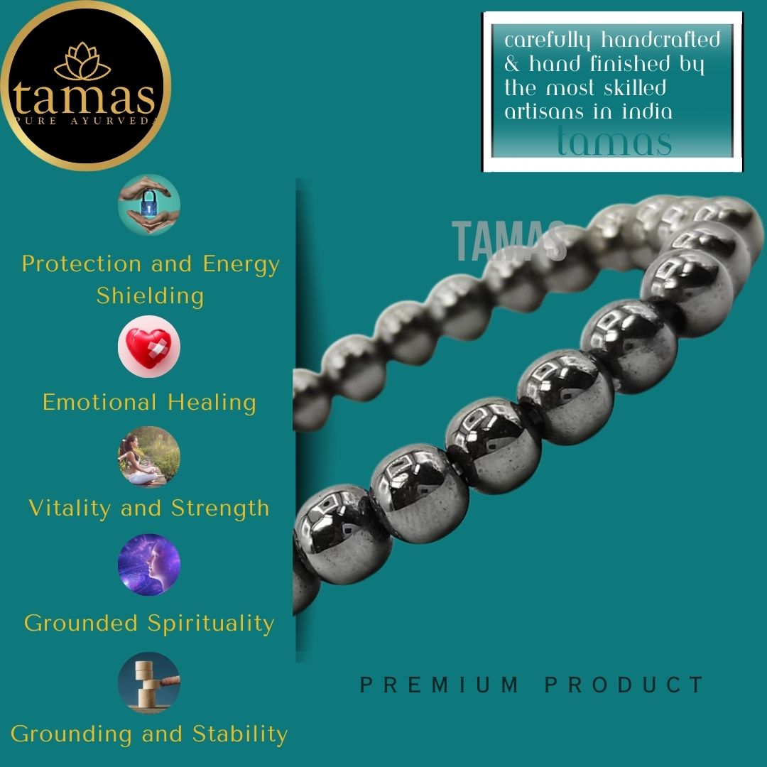 Tamas Hematite Healing Crystal Stretchable Bracelet