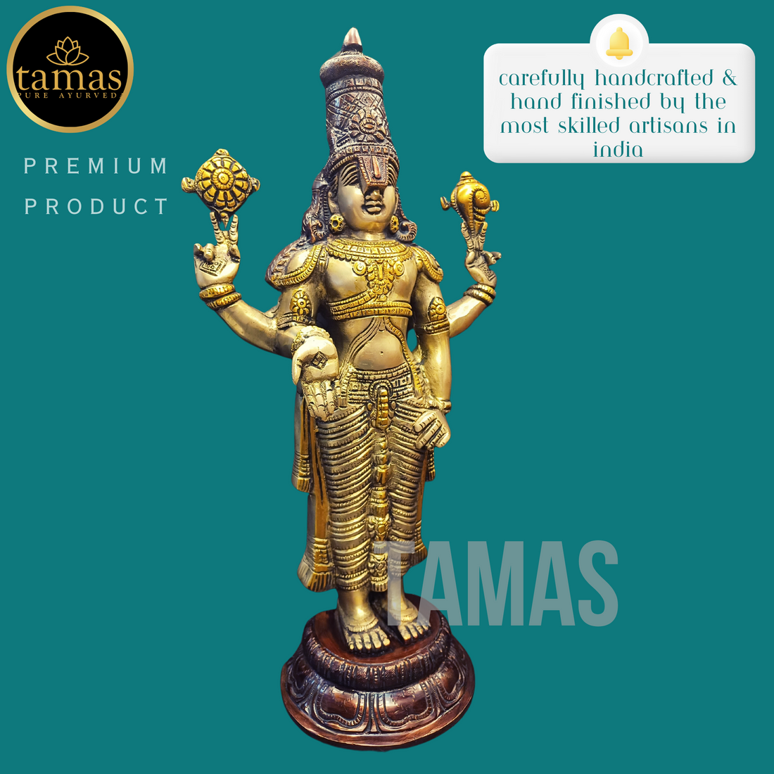 Tamas Brass Tirupati Bala Ji Statue (18 Inches)