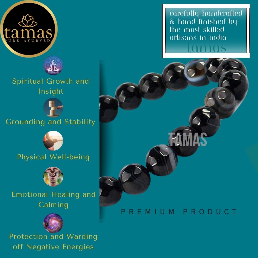 Tamas Sulemani Hakik Healing Crystal Stretchable Bracelet