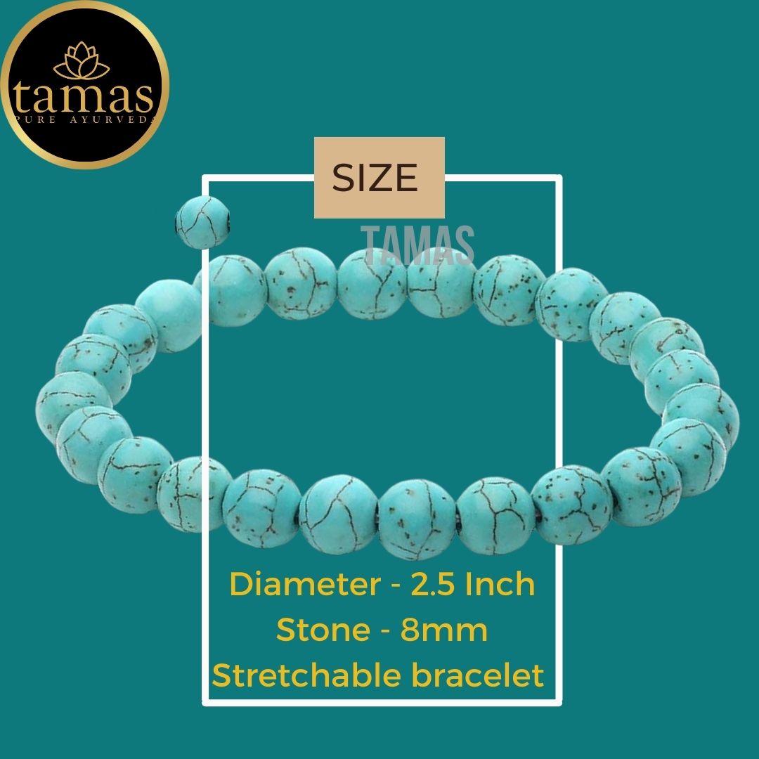 Tamas Turquoise Healing Crystal Stretchable Bracelet