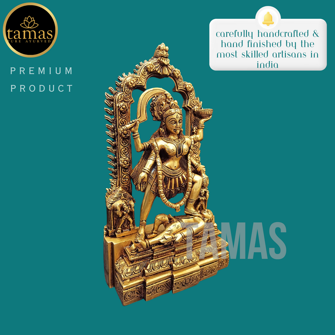 Tamas Brass Kaali Maa Statue (11 Inches)