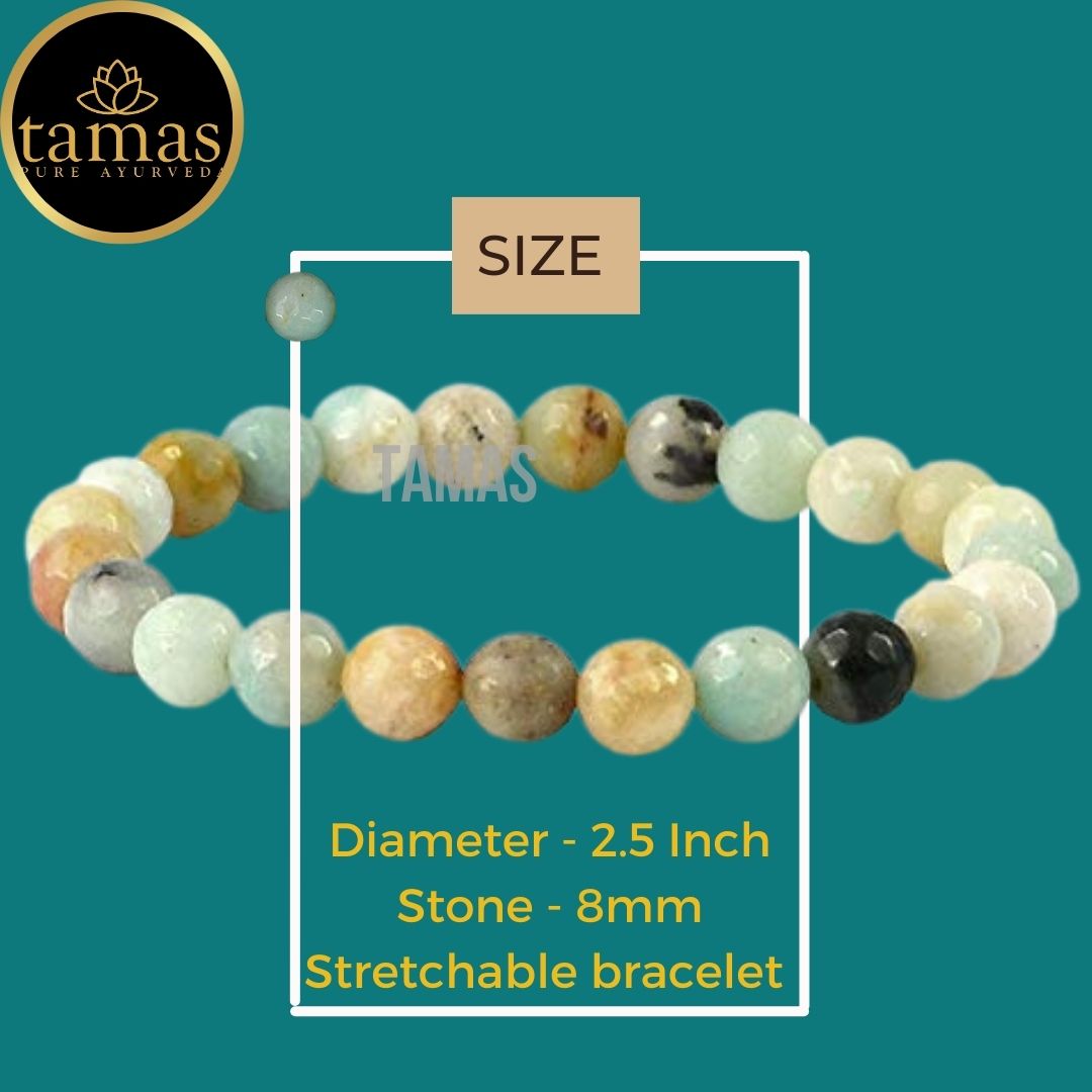 Tamas Amazonite Healing Crystal Stretchable Bracelet