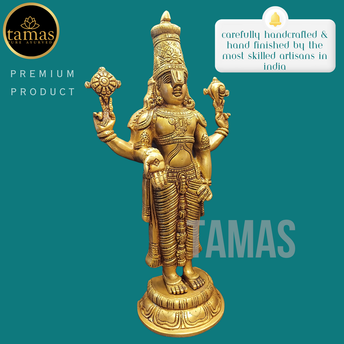 Tamas Brass Tirupati Bala Ji Statue (17 Inches)