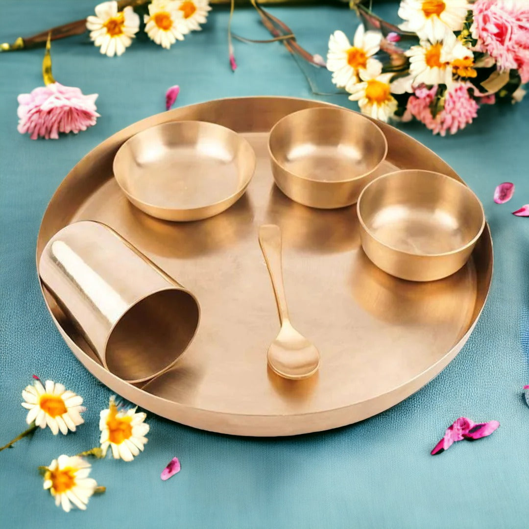 Tamas Bronze Shahi Dinner Set | 12 Inches