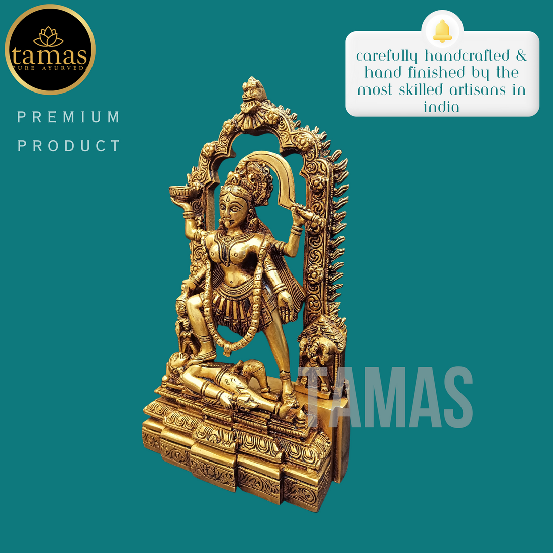 Tamas Brass Kaali Maa Statue (11 Inches)