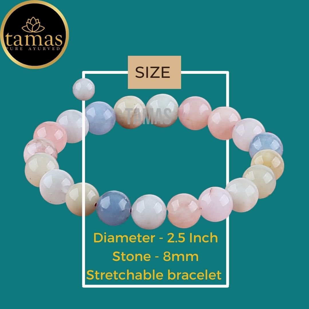 Tamas Morganite Healing Crystal Stretchable Bracelet