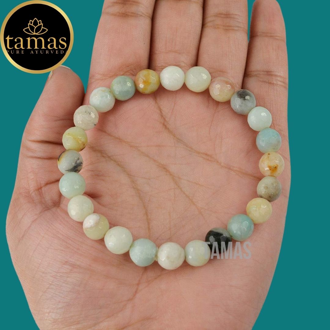 Tamas Amazonite Healing Crystal Stretchable Bracelet