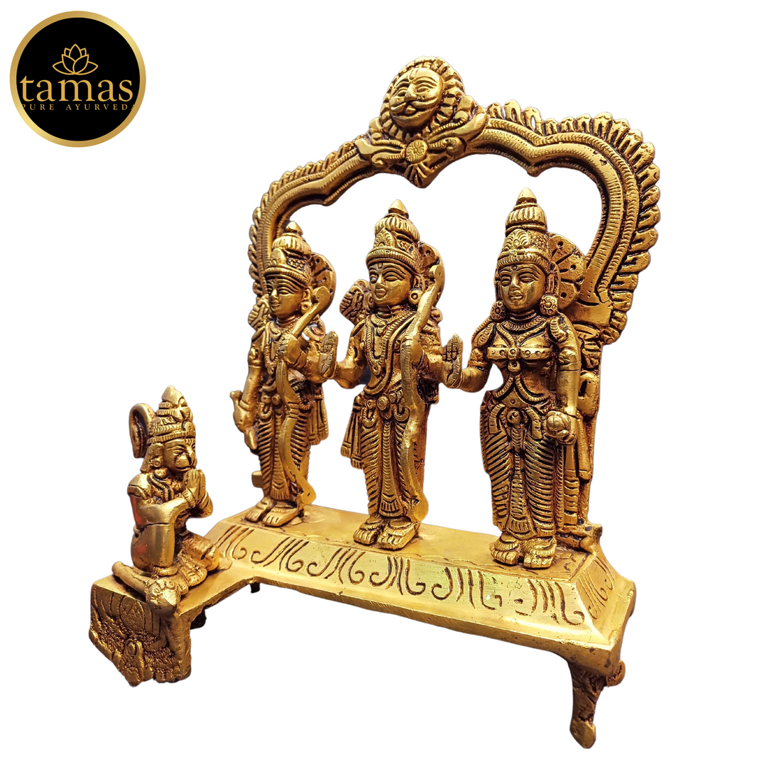 Tamas Brass Ram Darwar Statue (9 Inches)