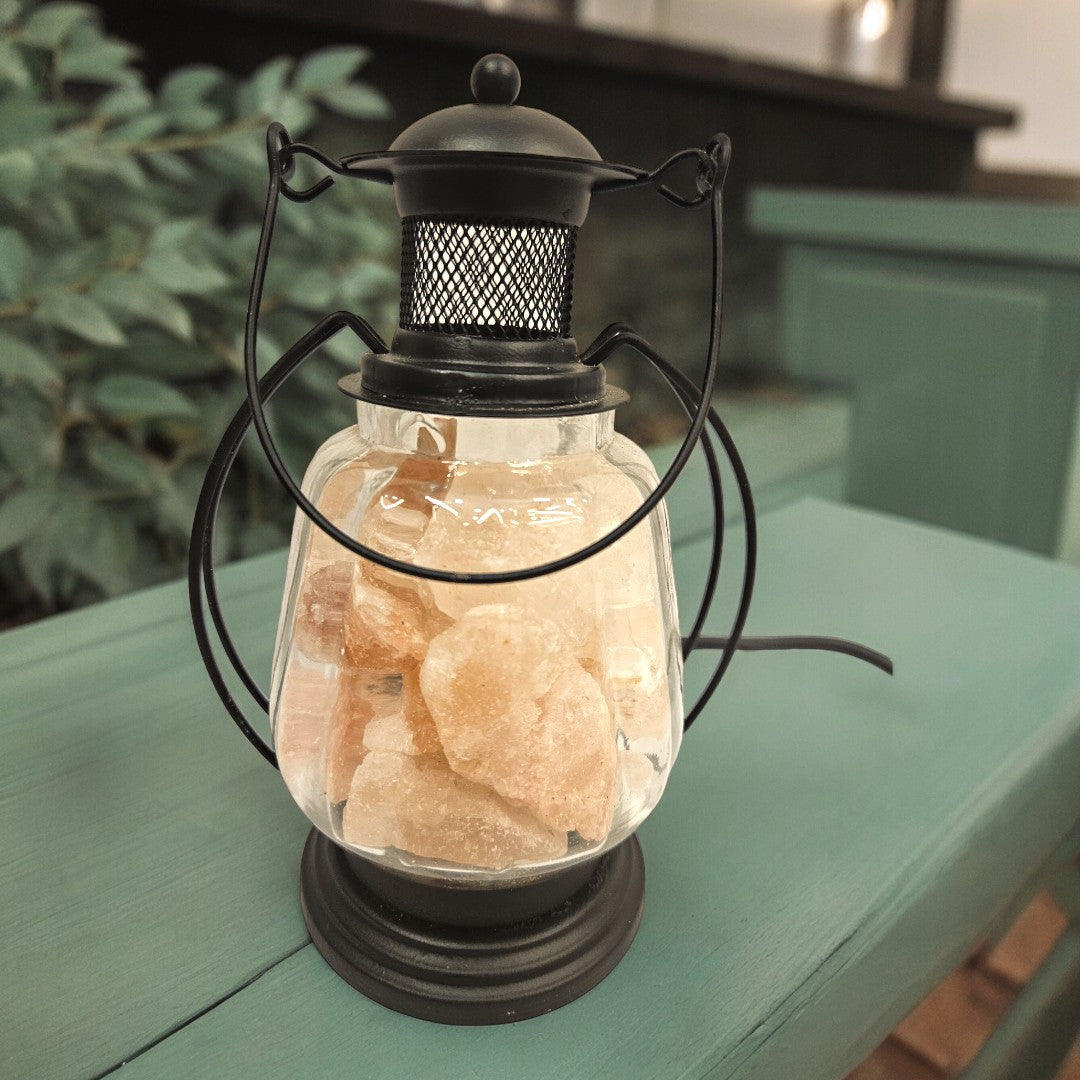 Home Decorative Lantern Hanging/Table Himalayan Rock Salt Lamp (7 Inch)