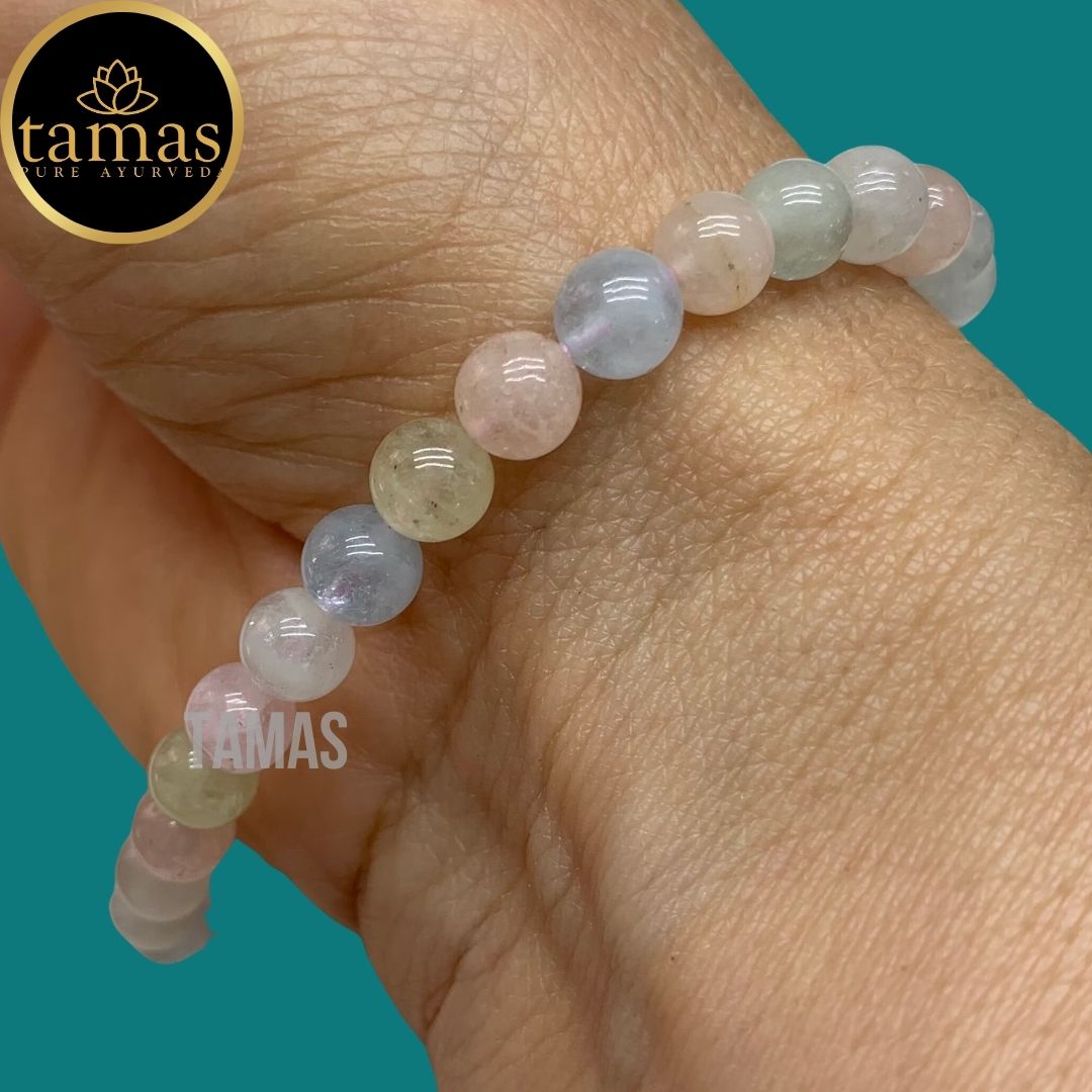 Tamas Morganite Healing Crystal Stretchable Bracelet