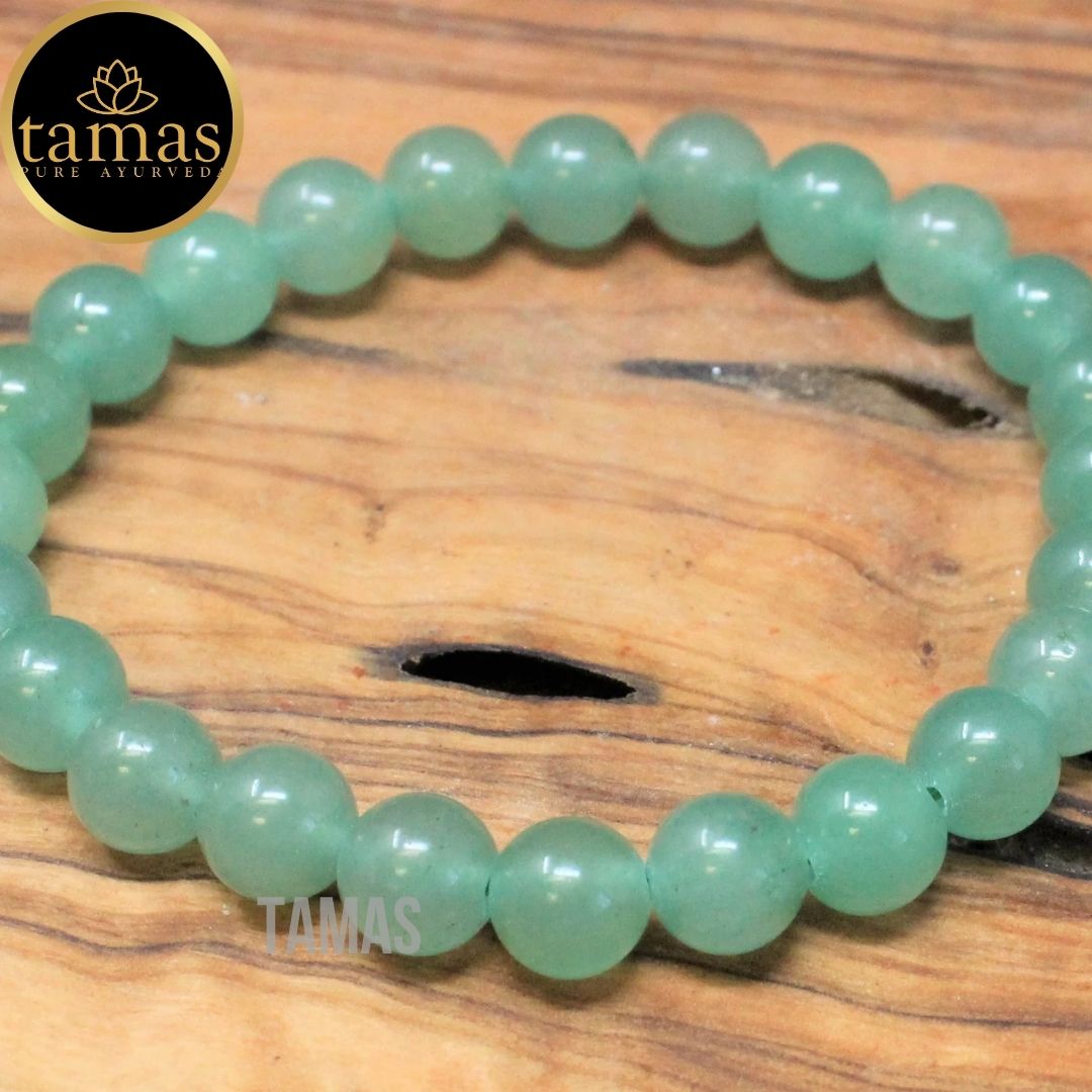 Tamas Green Aventurine Healing Crystal Stretchable Bracelet