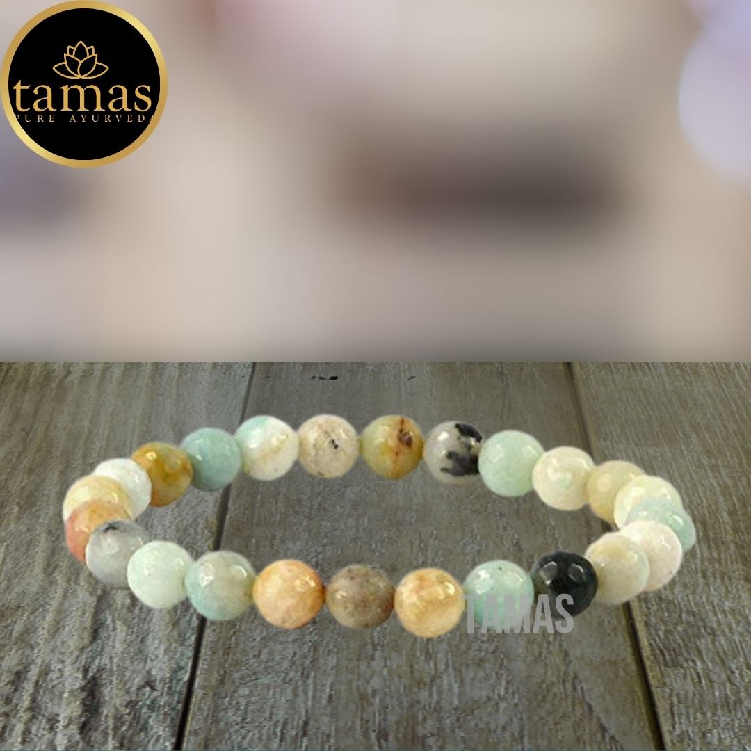 Tamas Amazonite Healing Crystal Stretchable Bracelet