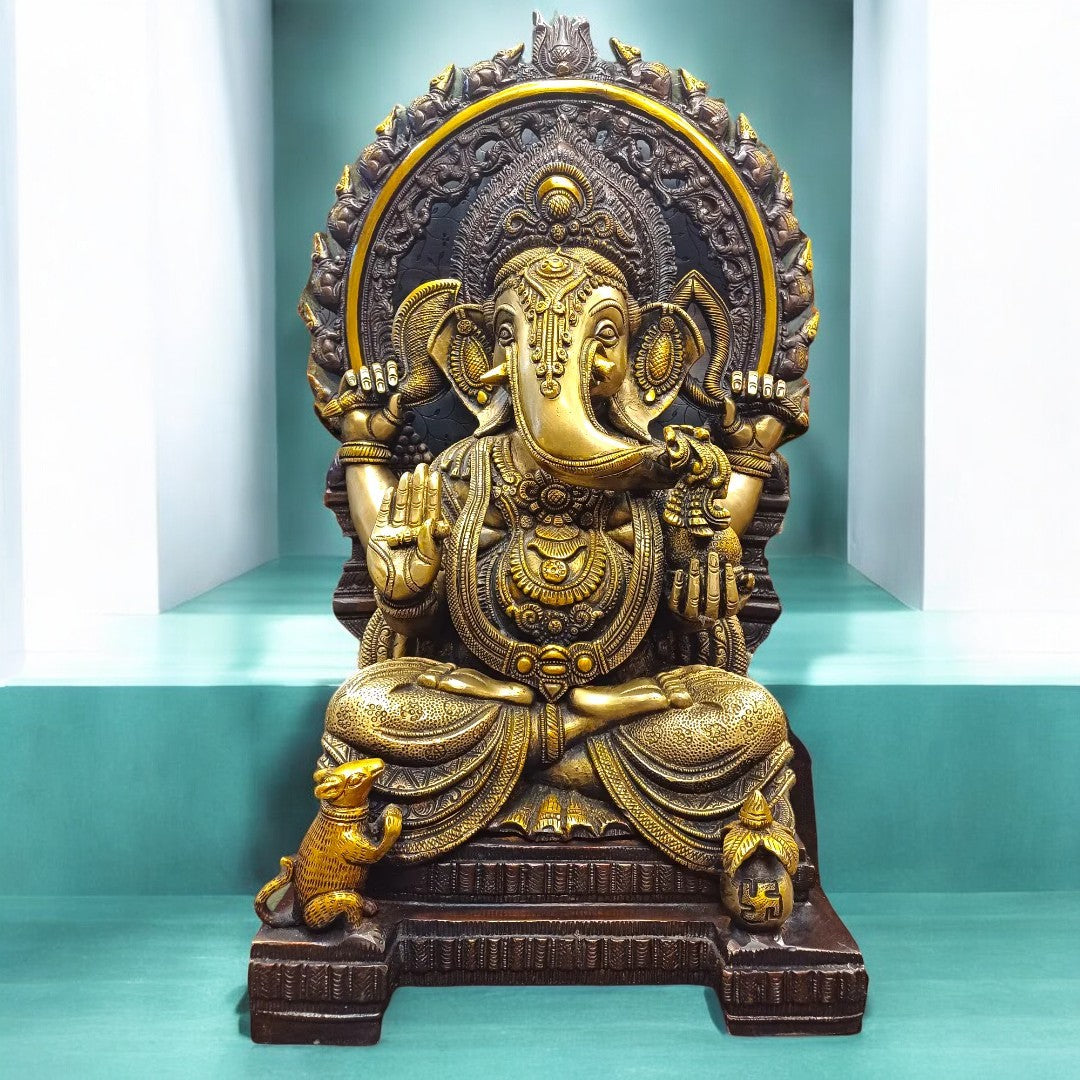 Tamas Brass Lord Ganesha Idol (21 Inch)