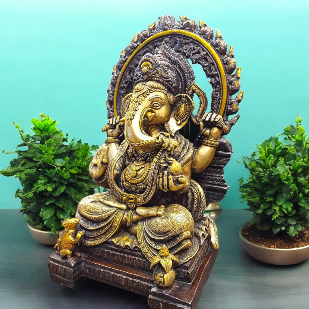 Tamas Brass Lord Ganesha Idol (21 Inch)