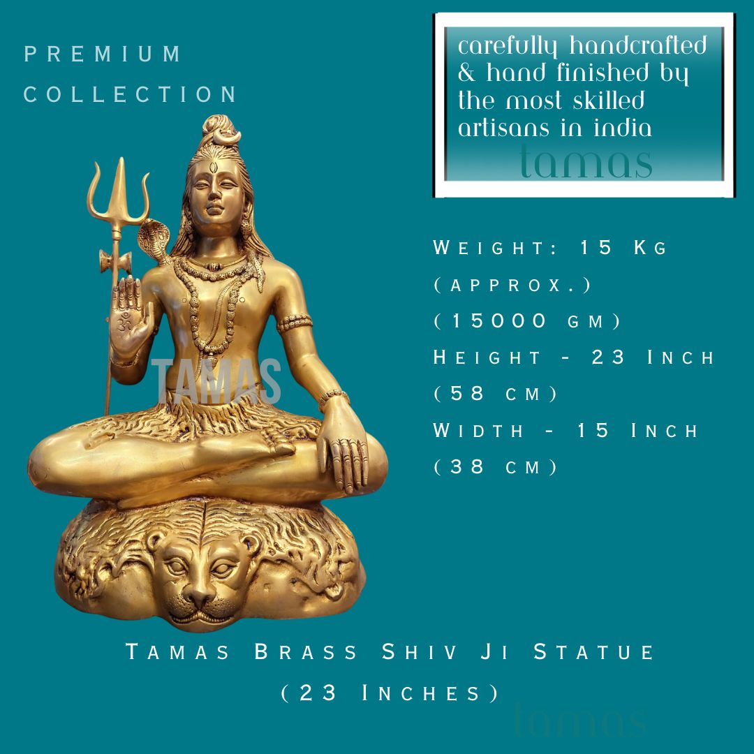 Tamas Brass Shiv Ji Statue (23 Inches)