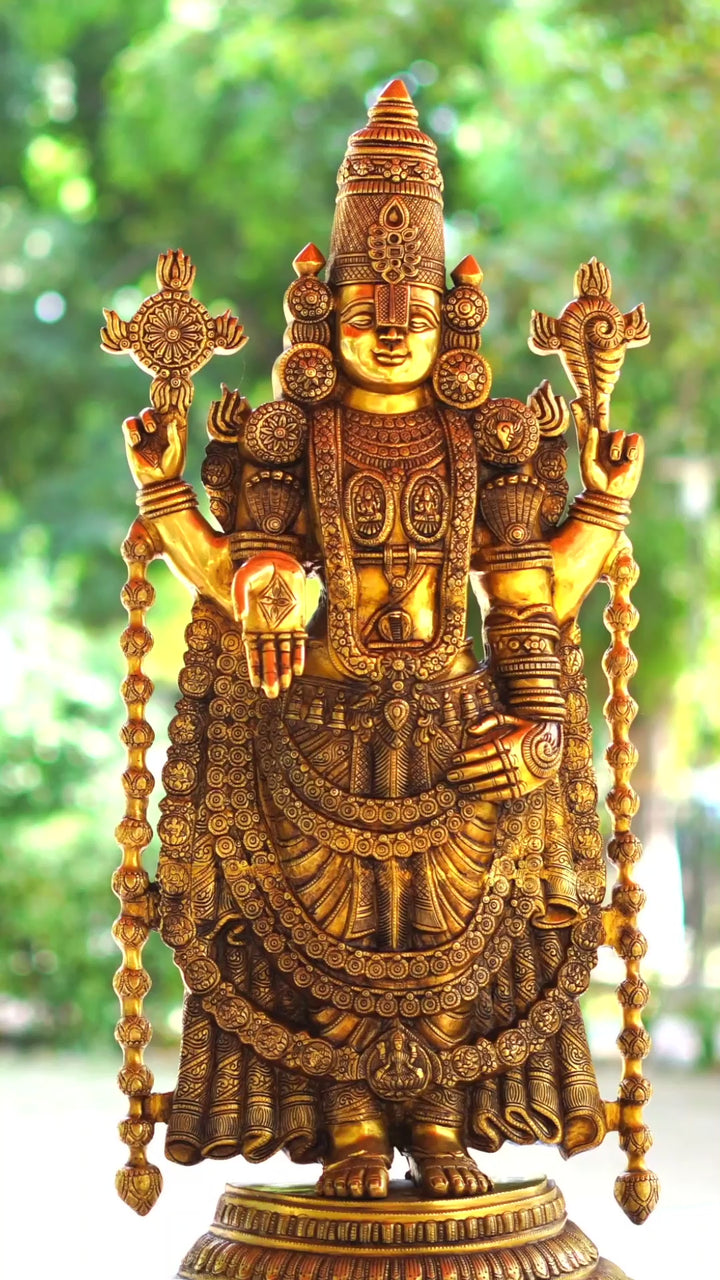 Tamas Brass Tirupati Bala Ji God Idol (38 Inches)