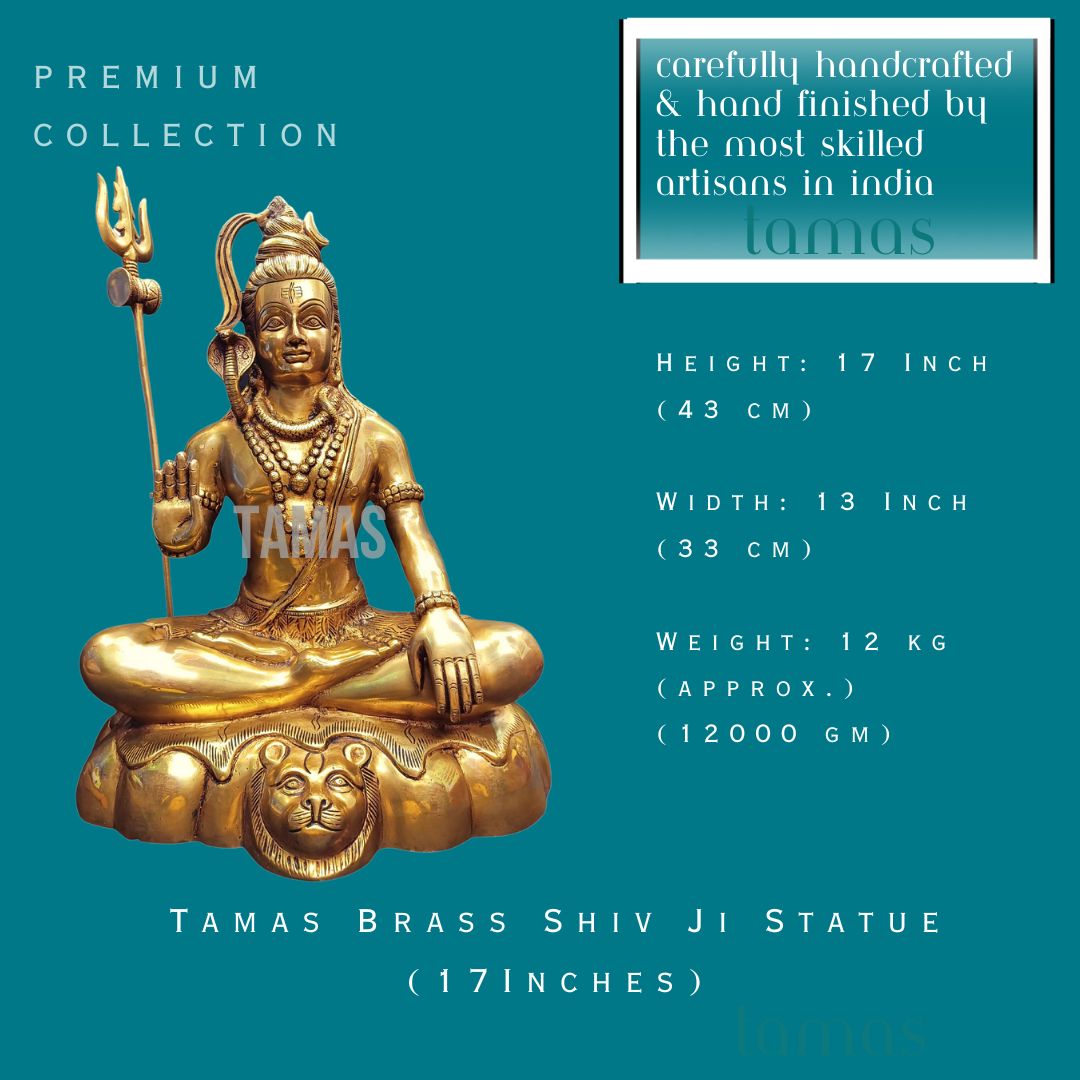 Tamas Brass Shiv Ji Statue (17 Inches)