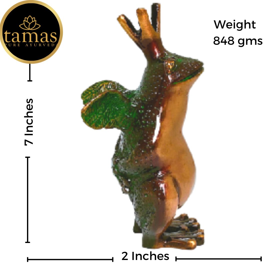 Tamas Brass The Frog Prince Showpiece (2 x 7 Inches, Multicolor) (Pack of 1)