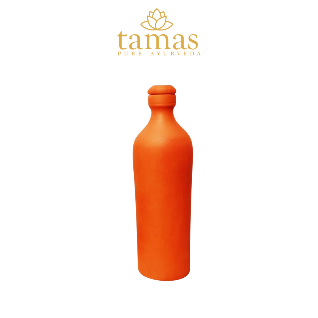 HANDMADE & ECO-FRIENDLY EARTHEN (CLAY/ TERRACOTTA) WATER BOTTLE