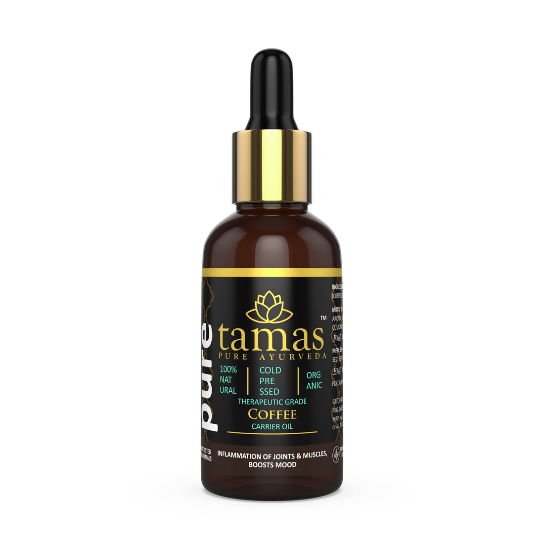 Organic Coffee Cold-Pressed Oil (Coffea Arabica):- Therapeutic Grade|USDA|100% Natural (15ml) (30ml)