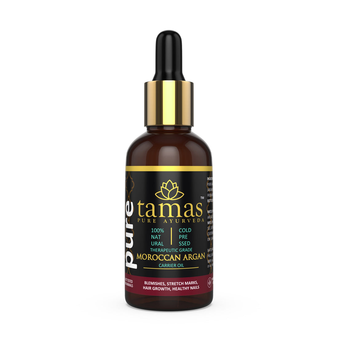 Moroccan Argan Cold-Pressed Oil (Argania Spinosa):- Therapeutic Grade|100% Natural (30ml), from Morocco