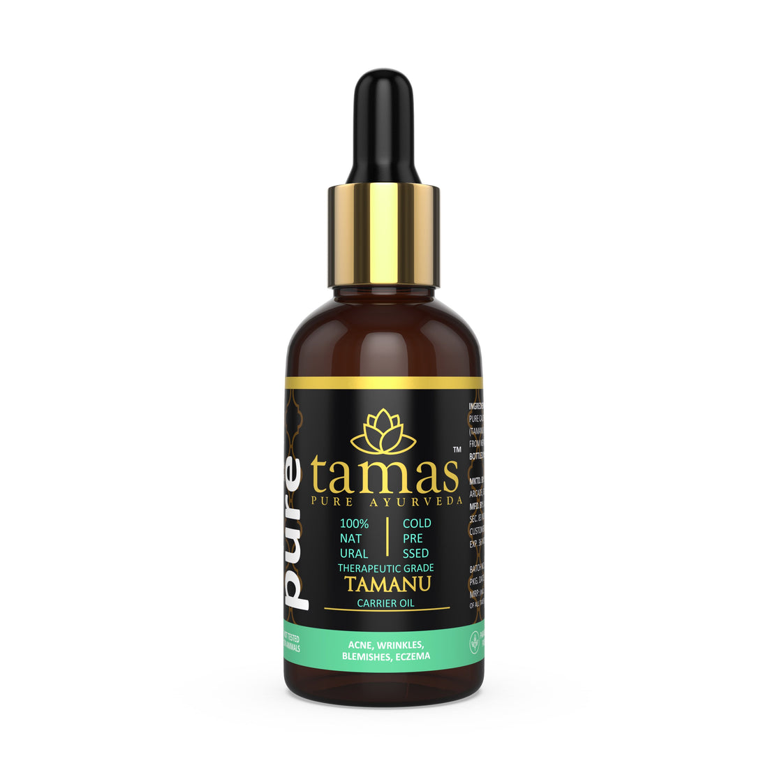 Tamanu Cold-Pressed Oil (Calophyllum Inophyllum):- Therapeutic Grade|100% Natural (30ml), from Nepal