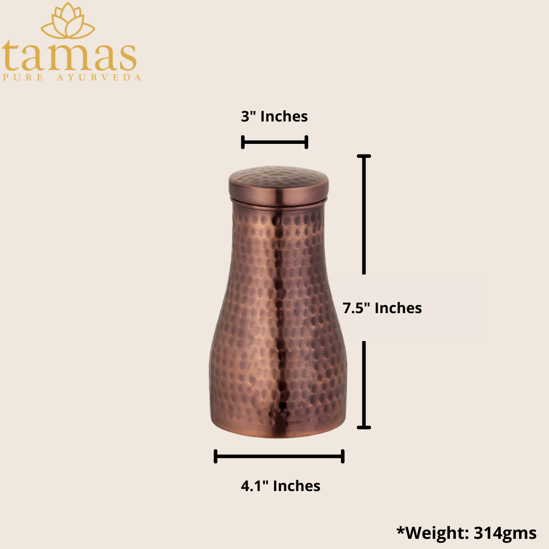 Tamas Hammered Antique Water Jar Copper | 900ml